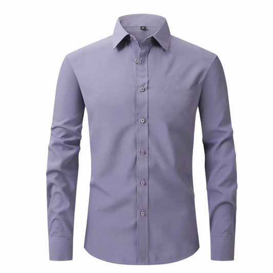 Chemise à manches longues pour homme entièrement élastique