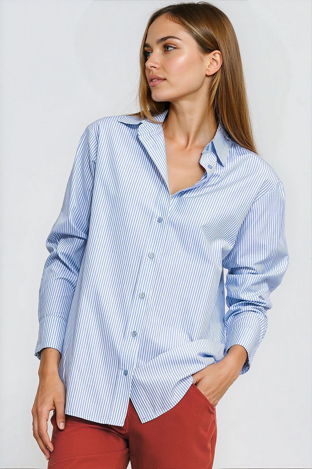 Chemise manche longue model 221731 Nife - Nainette.fr