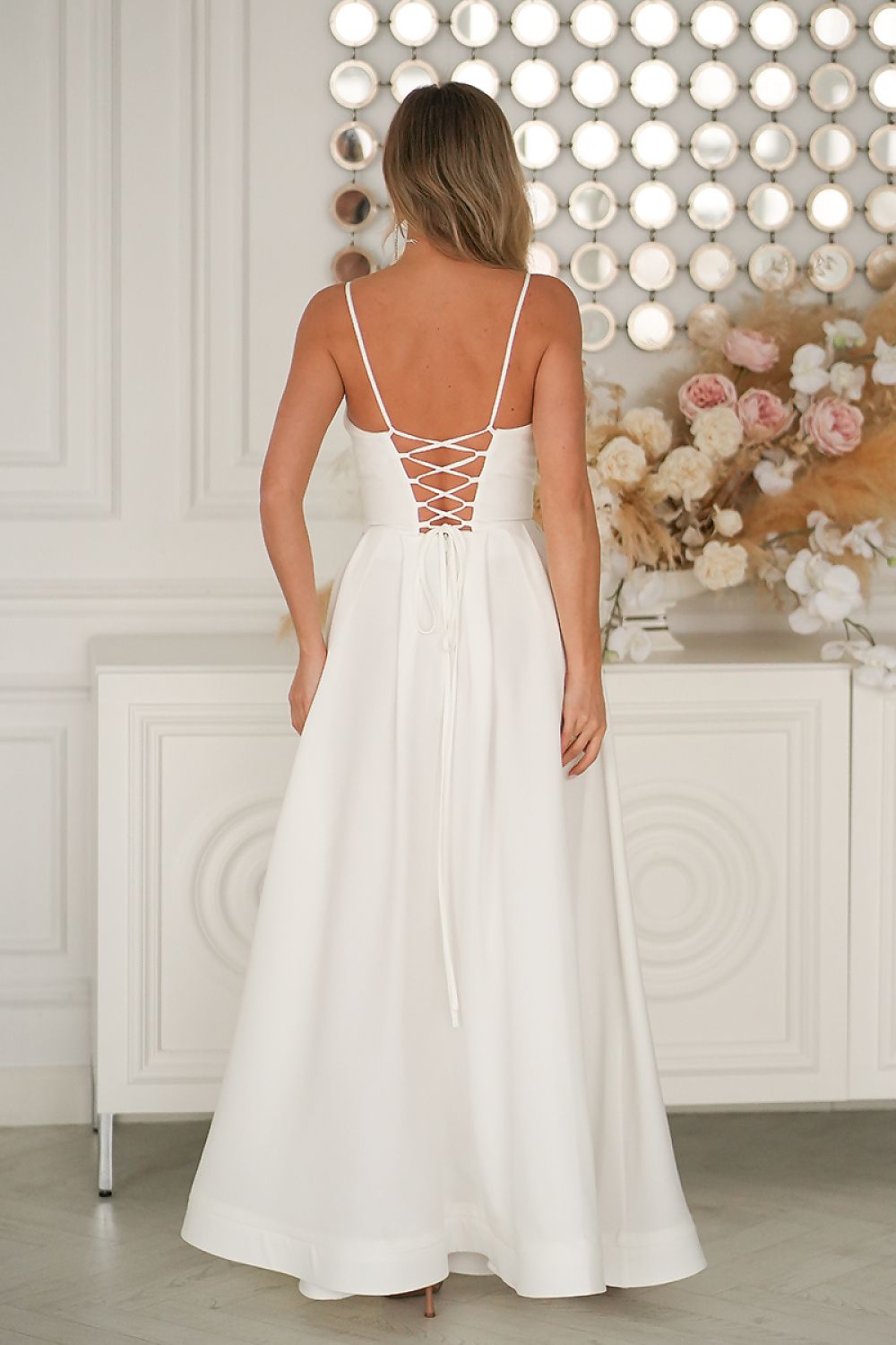 Robe longue model 224296 Bicotone