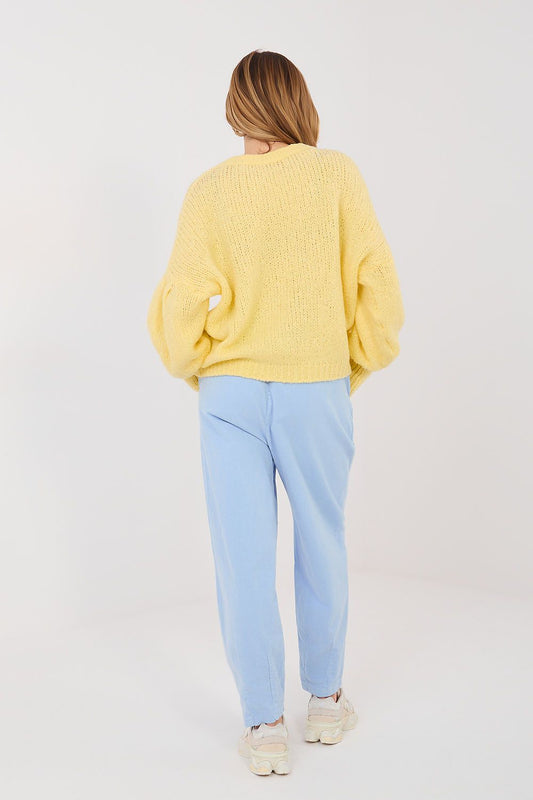 Pantalon en velours côtelé model 224381 Italy Moda