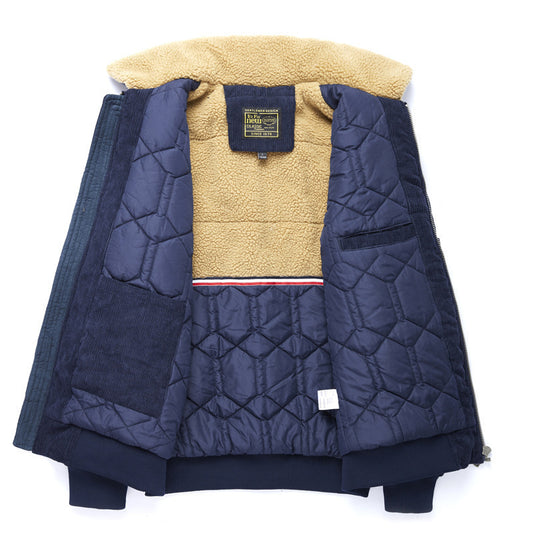 Veste ample en coton à revers pour homme