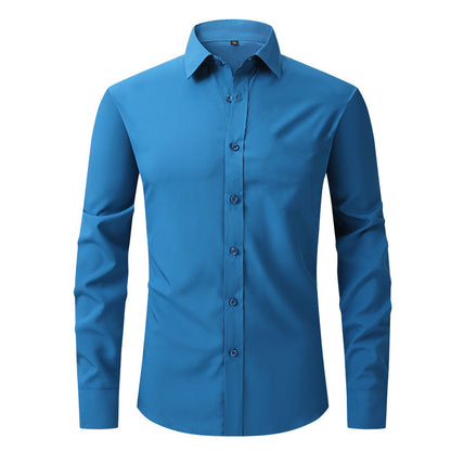 Chemise à manches longues pour homme entièrement élastique