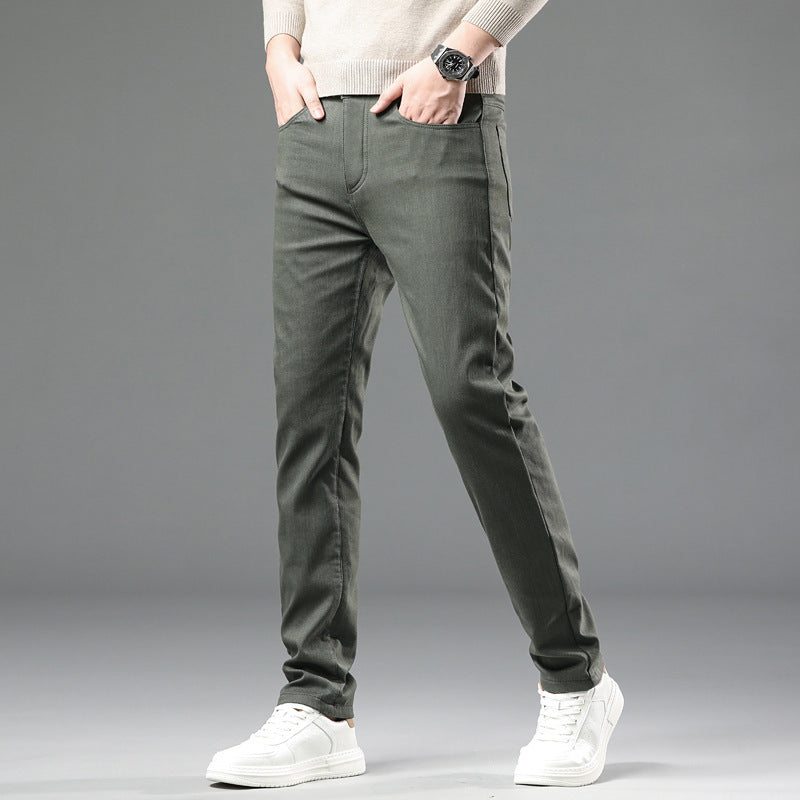 Pantalon homme décontracté léger et luxueux, extensible et infroissable, facile à assortir