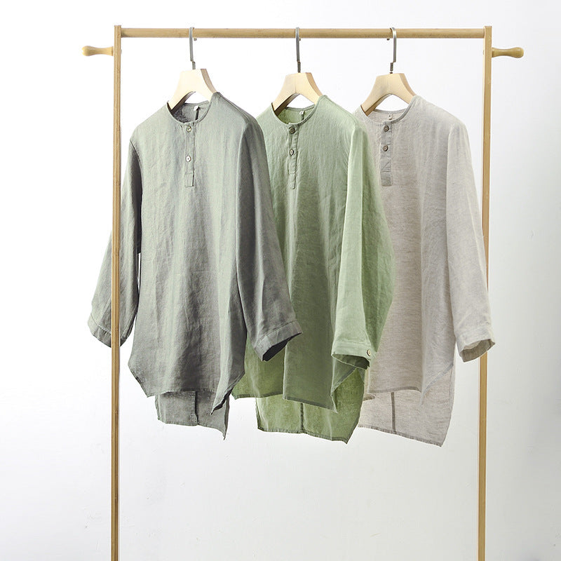 T-shirt en lin décontracté pour homme