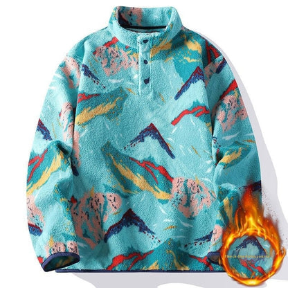 Pull en velours épais homme