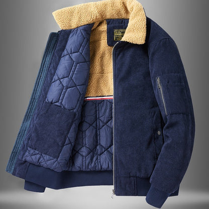 Veste ample en coton à revers pour homme