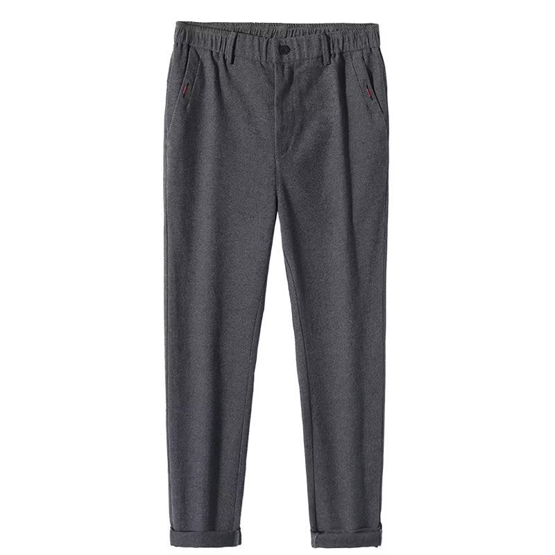 Pantalon décontracté pour homme, coupe droite et slim