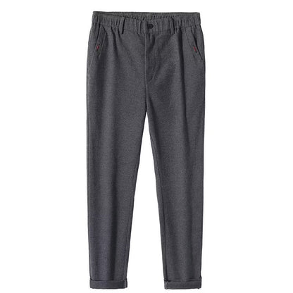 Pantalon décontracté pour homme, coupe droite et slim