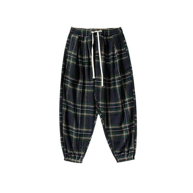 Pantalon à carreaux Harlan en laine homme