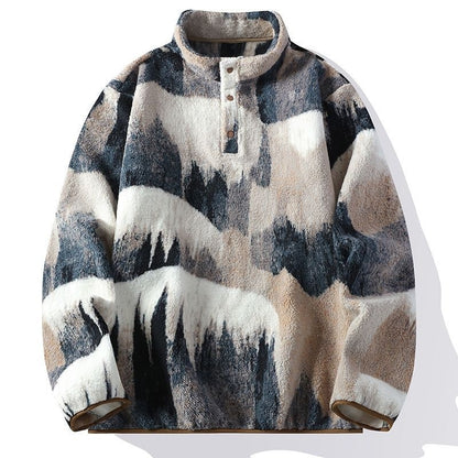Pull en velours épais homme