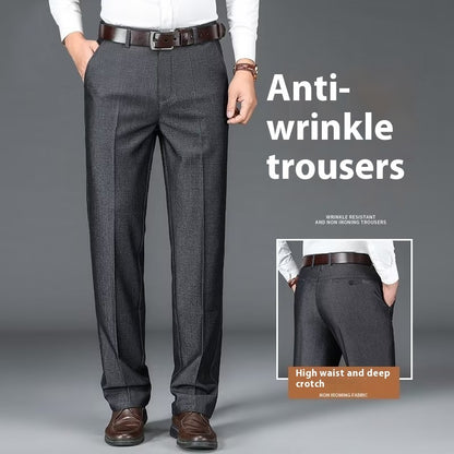 Pantalon de costume homme, pantalon décontracté drapé