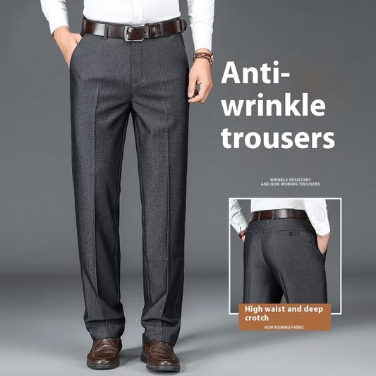 Pantalon de costume homme, pantalon décontracté drapé