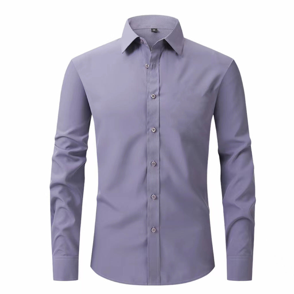 Chemise à manches longues pour homme entièrement élastique