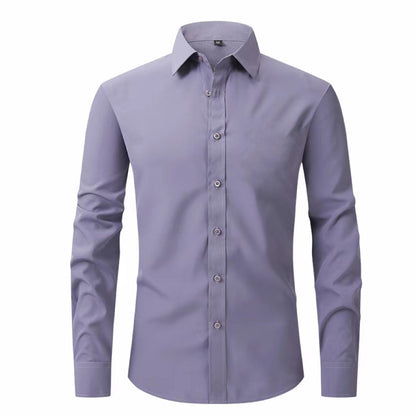 Chemise à manches longues pour homme entièrement élastique