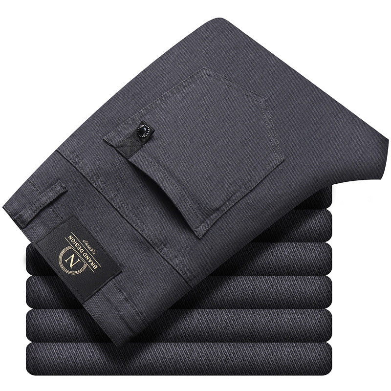 Pantalon homme décontracté léger et luxueux, extensible et infroissable, facile à assortir