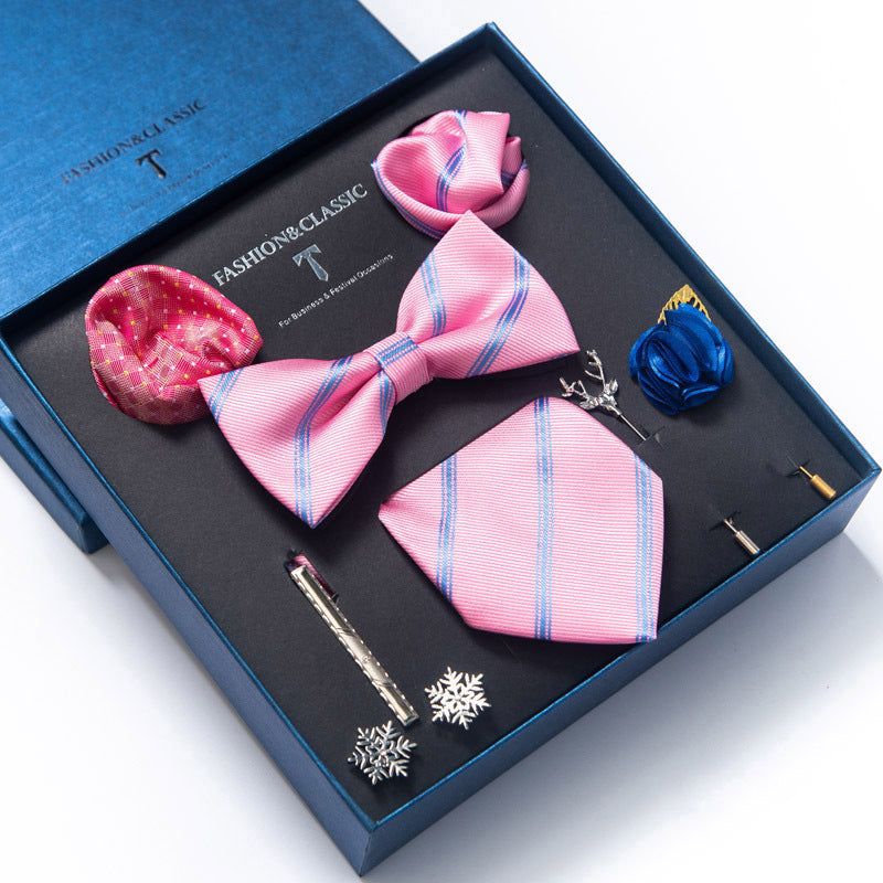 Coffret 8 pièces pour homme avec cravate