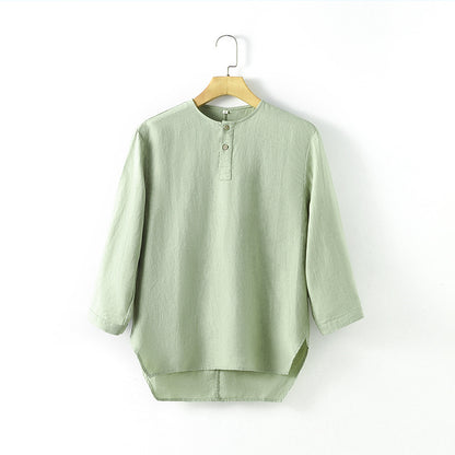 T-shirt en lin décontracté pour homme