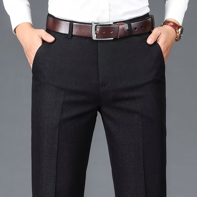 Pantalon de costume homme, pantalon décontracté drapé