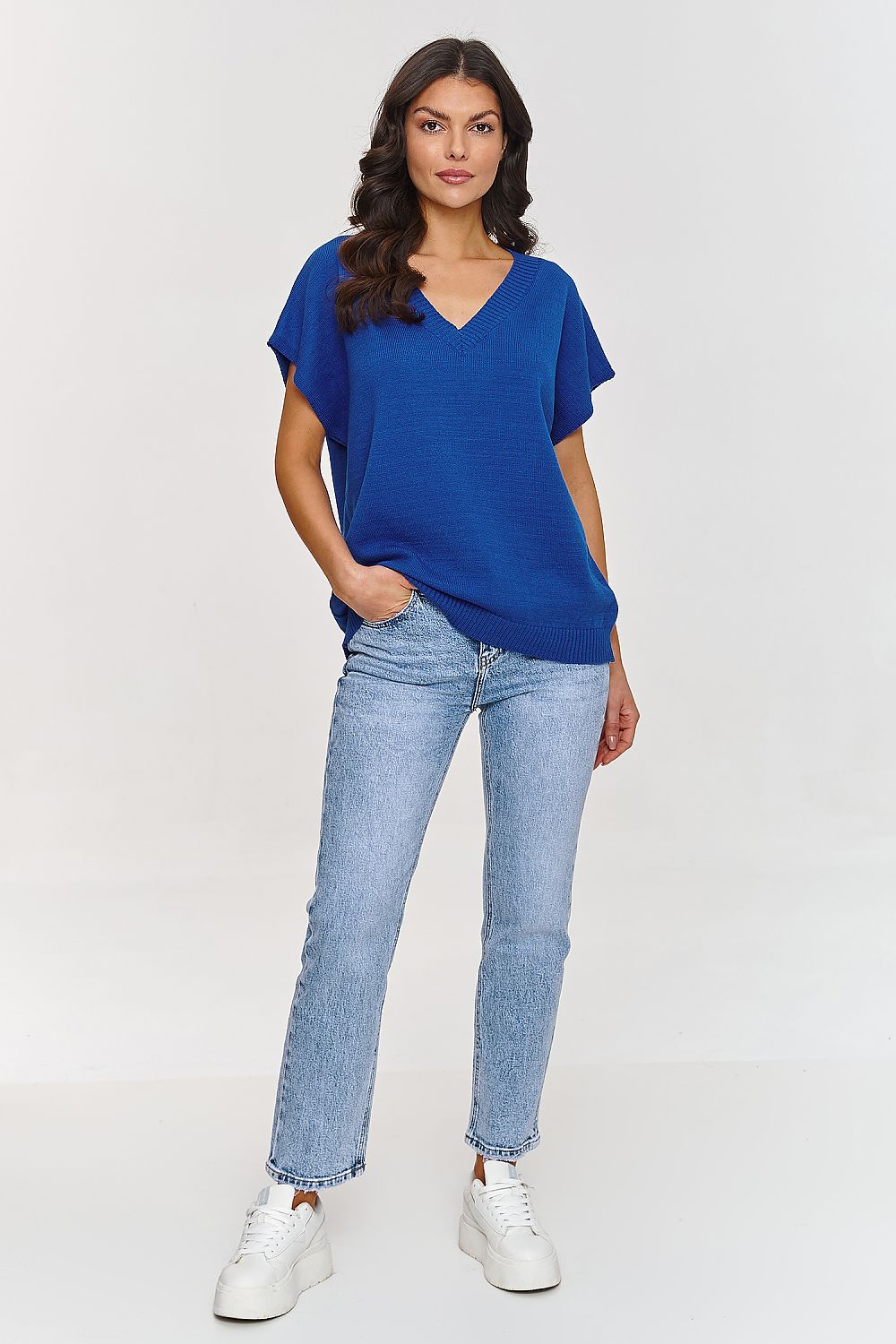 Gilet model 209733 Makadamia - Nainette.fr