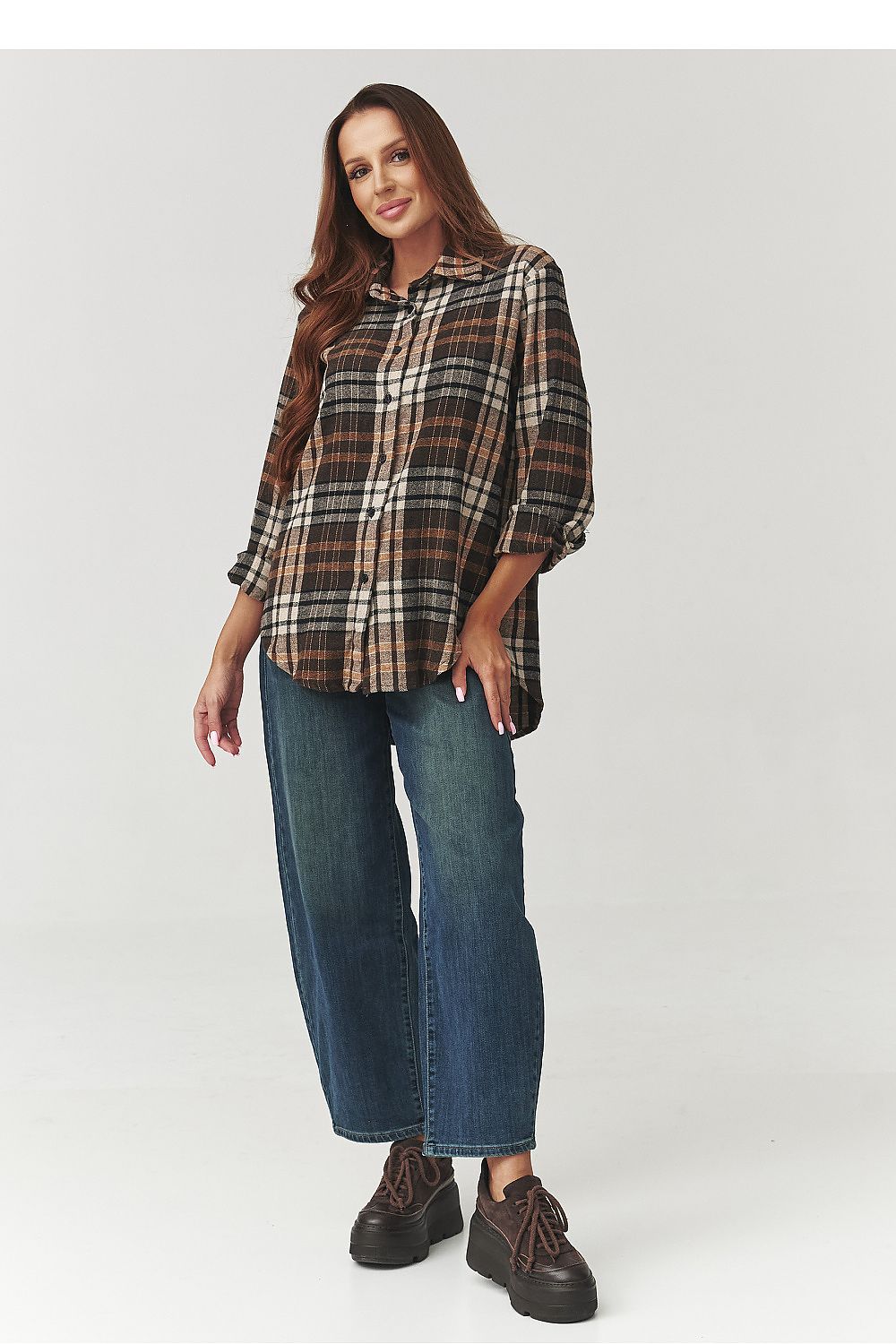  Chemise manche longue model 219733 Makadamia 