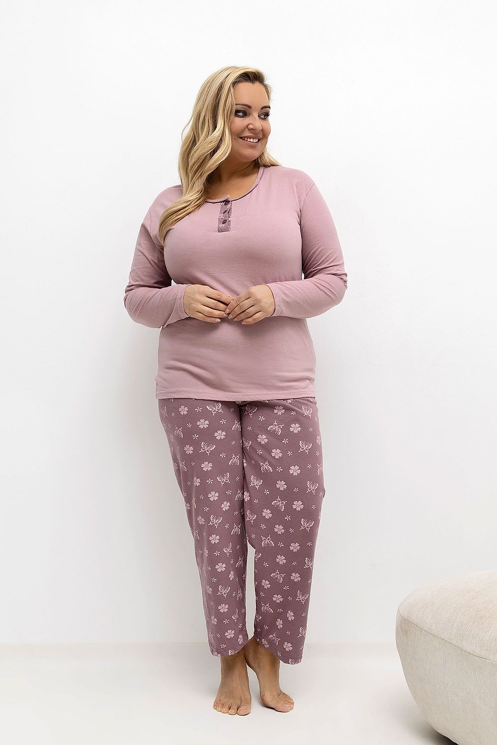  Pyjama Taille Plus model 221186 Forever Pink 