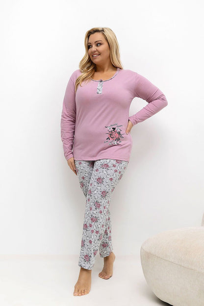  Pyjama Taille Plus model 221188 Forever Pink 