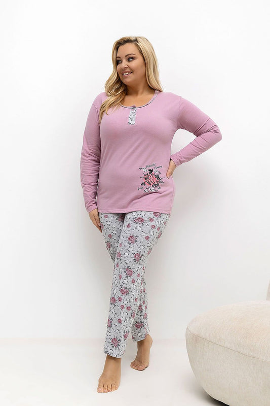  Pyjama Taille Plus model 221188 Forever Pink 