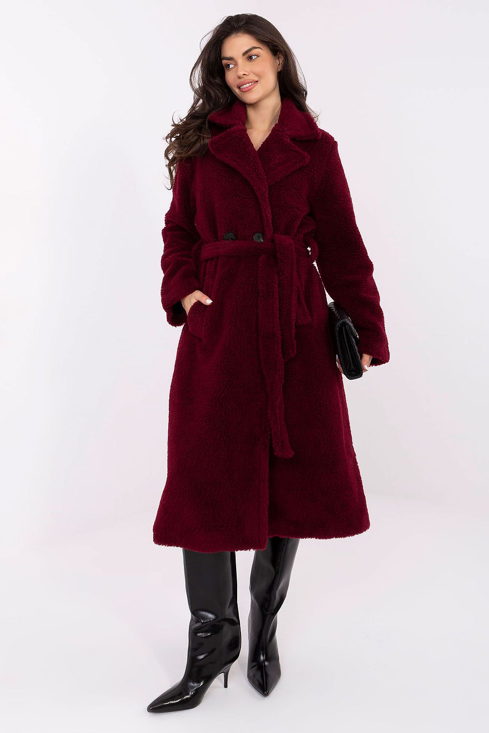  Manteau model 221386 Factory Price 