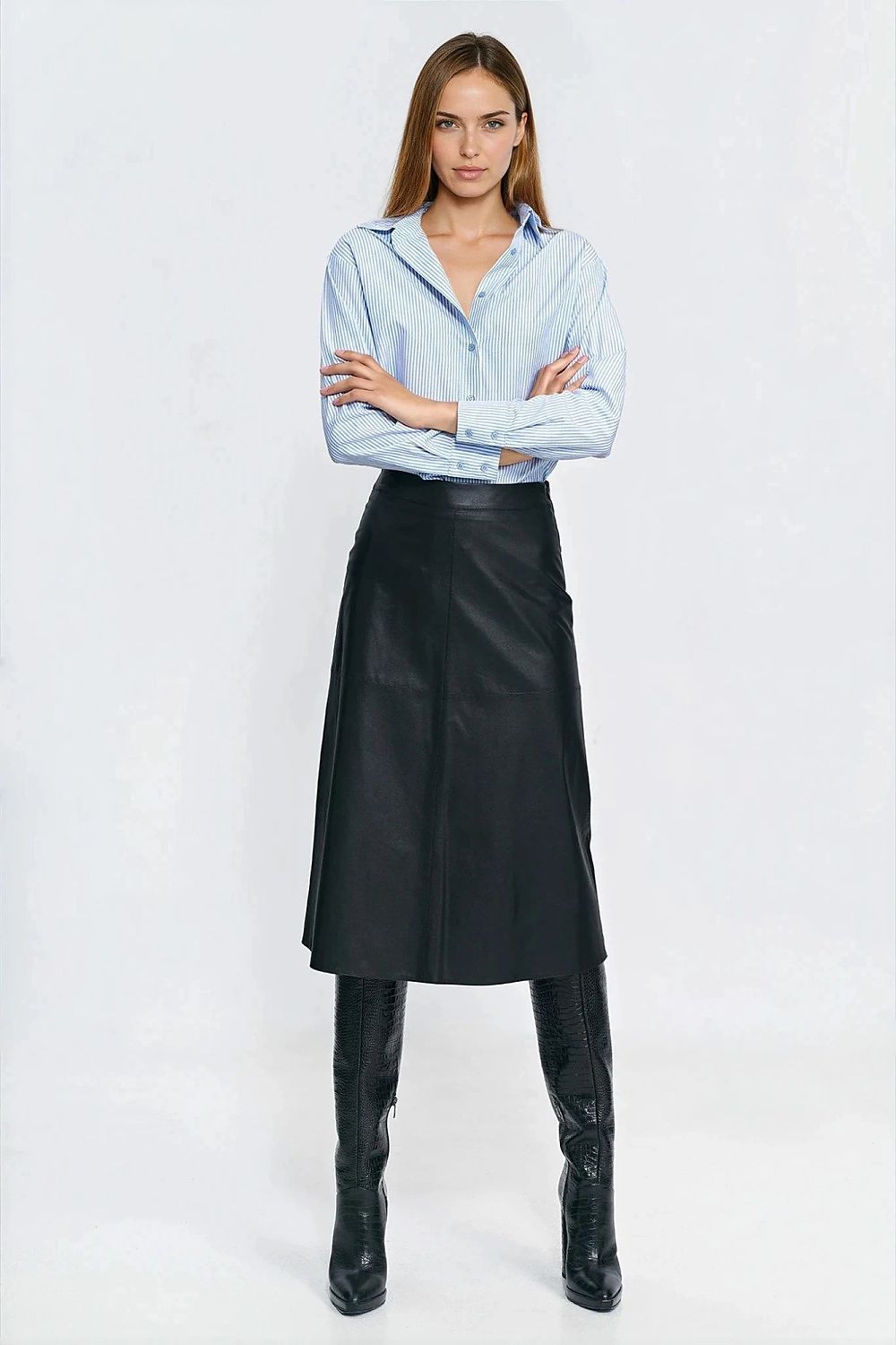 Chemise manche longue model 221731 Nife - Nainette.fr