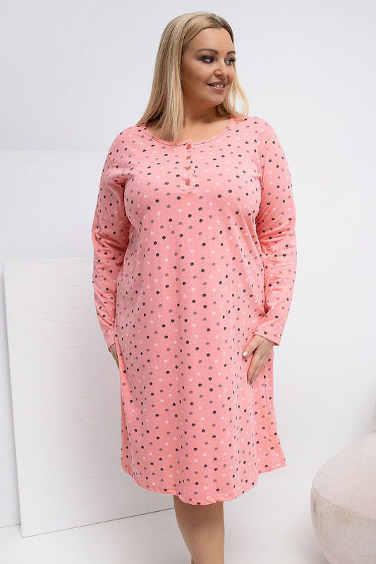 Chemise de nuit Plus Size model 223301 Forever Pink - Nainette.fr