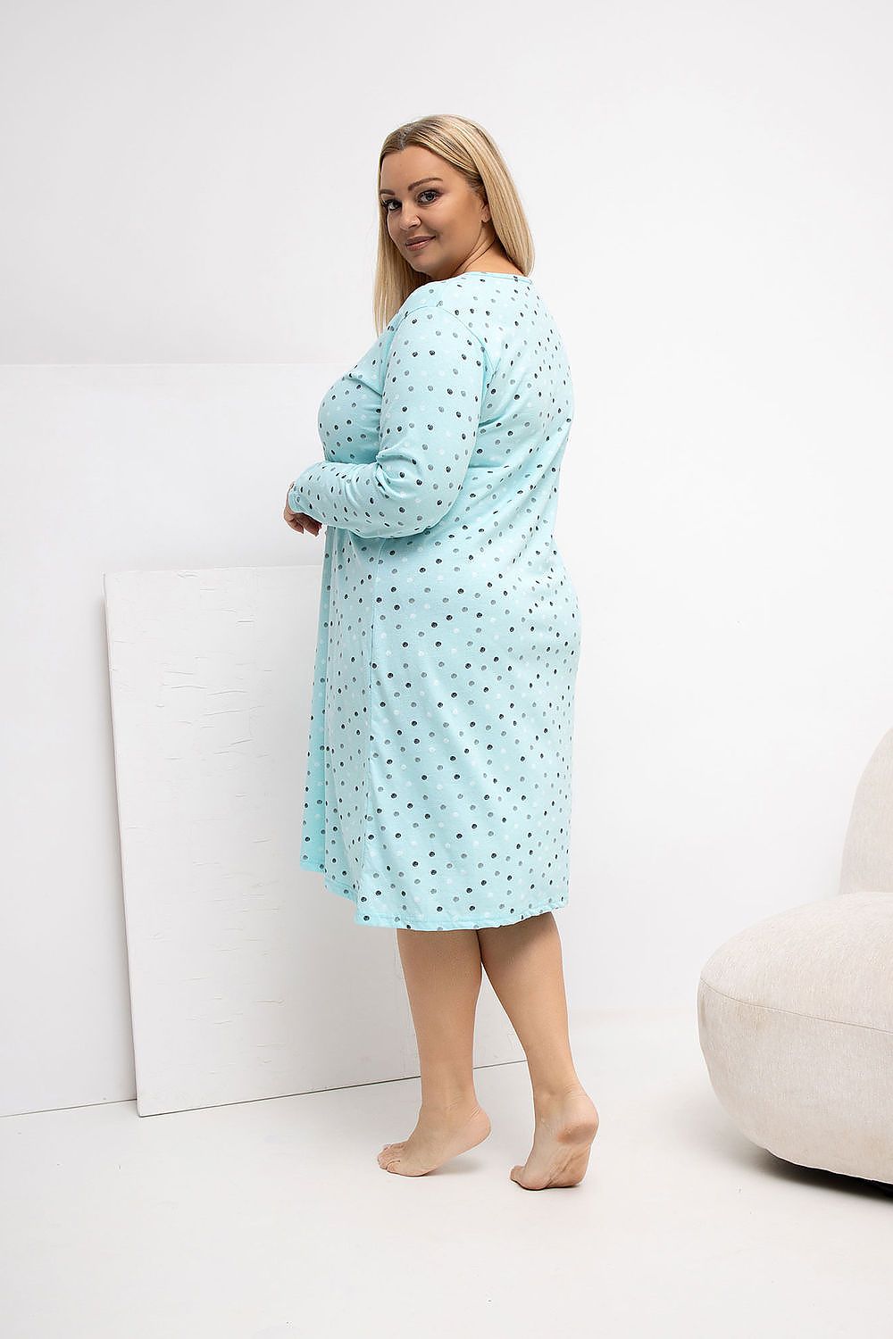 Chemise de nuit Plus Size model 223302 Forever Pink - Nainette.fr