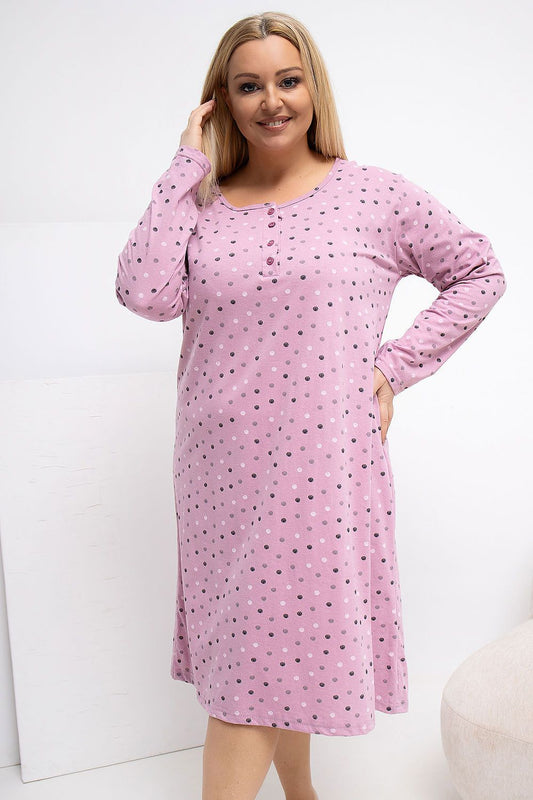 Chemise de nuit Plus Size model 223303 Forever Pink - Nainette.fr