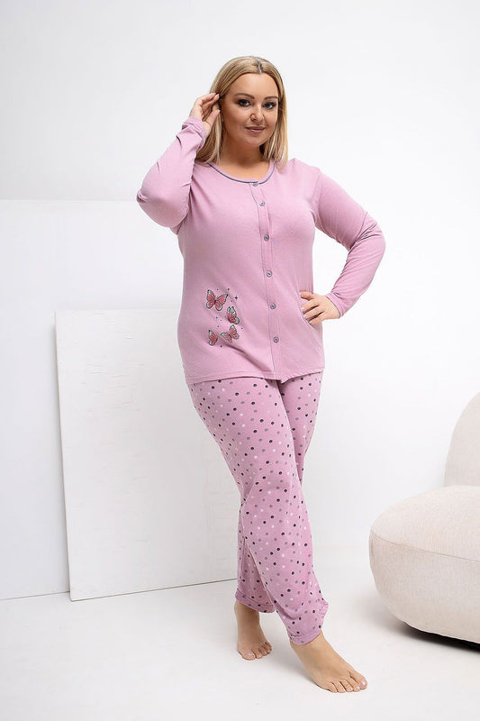 Pyjama Taille Plus model 223304 Forever Pink - Nainette.fr