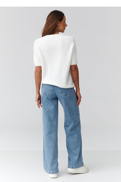  Pull à manches courtes model 224082 Makadamia 