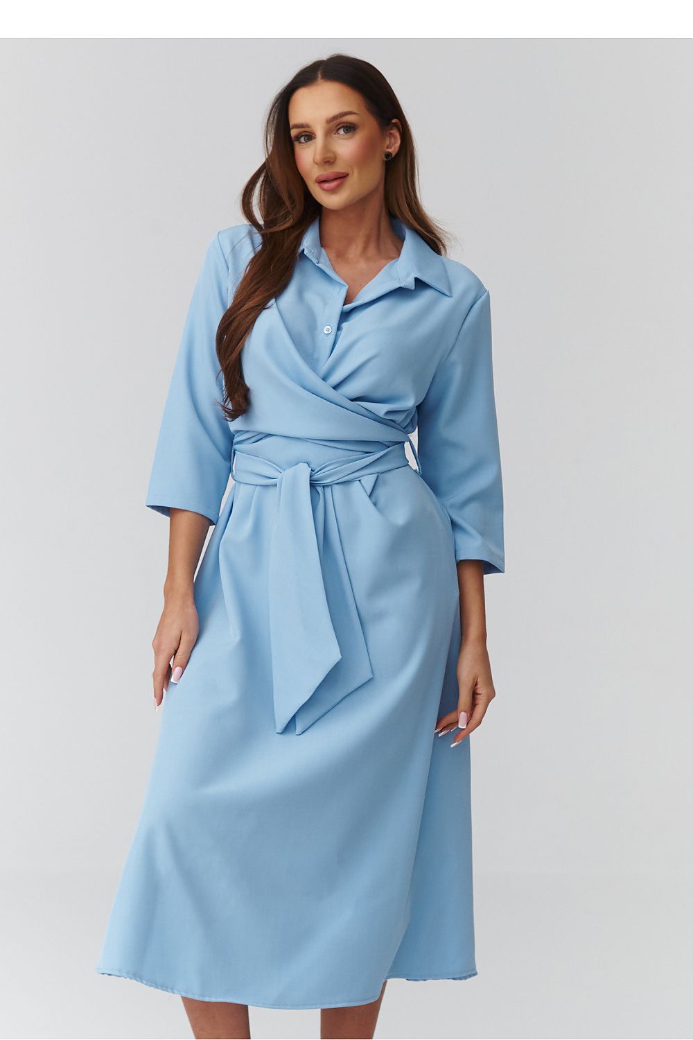  Robe de jour model 224086 Makadamia 