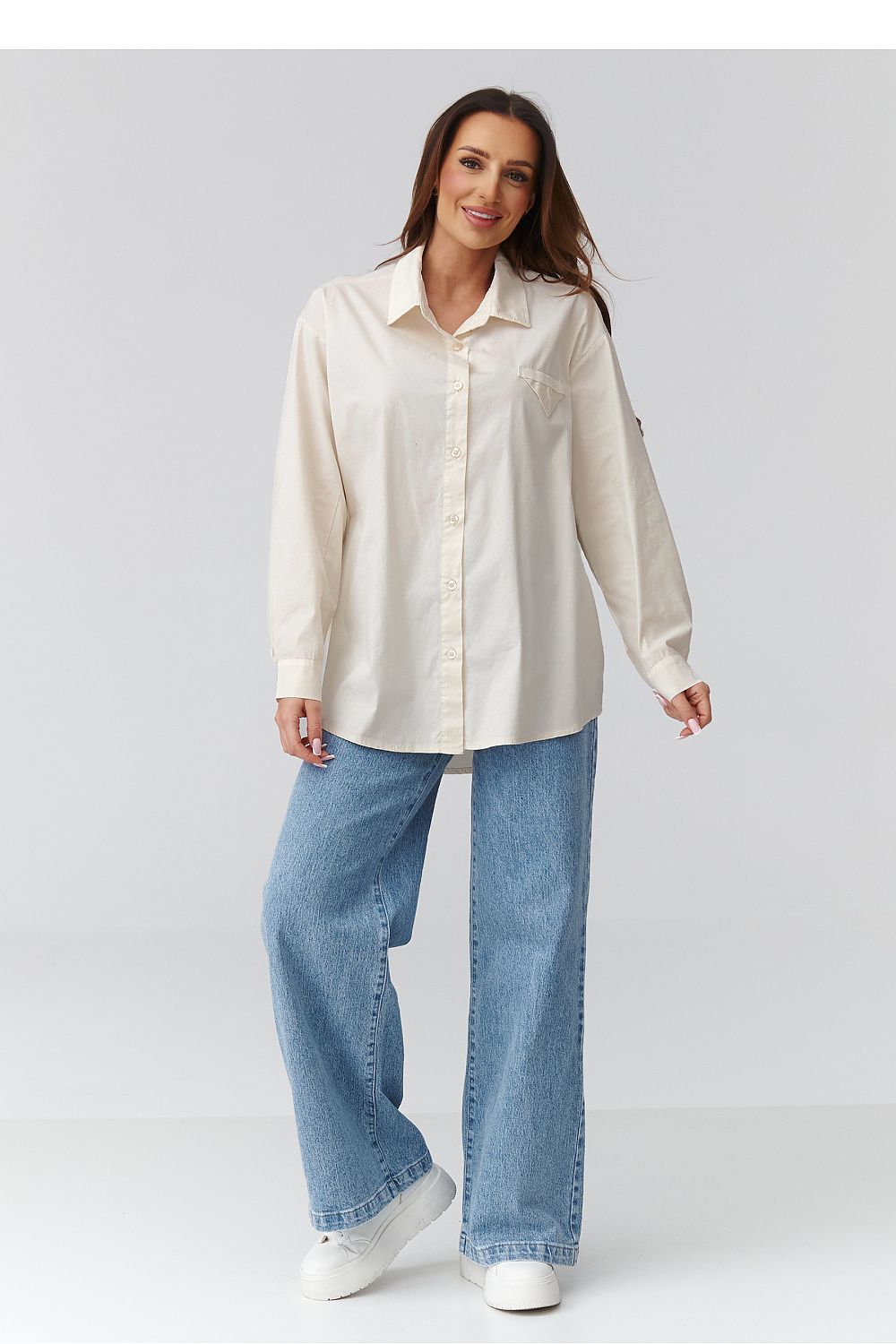  Chemise manche longue model 224101 Makadamia 