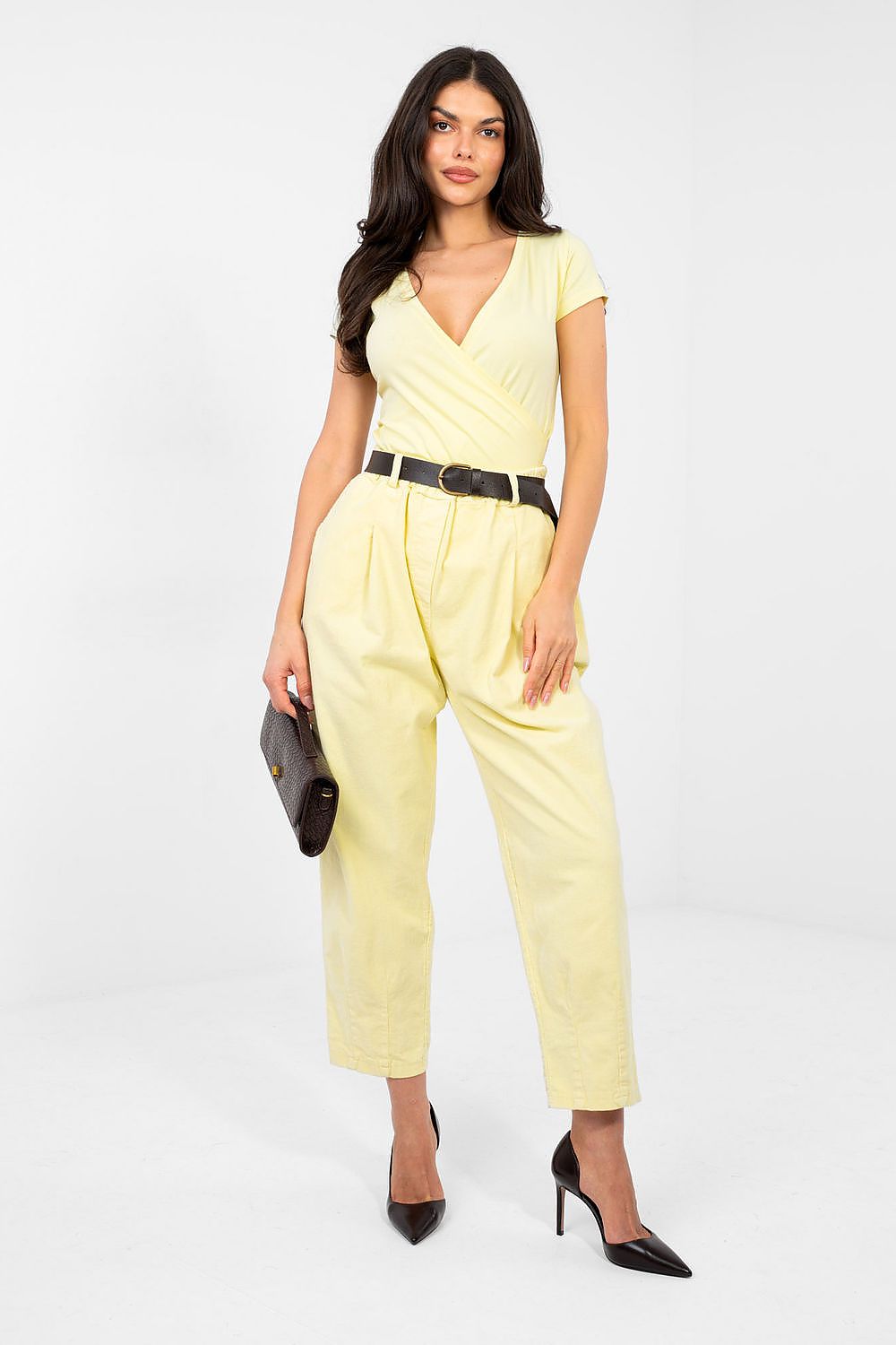  Pantalon en velours côtelé model 224382 Italy Moda 