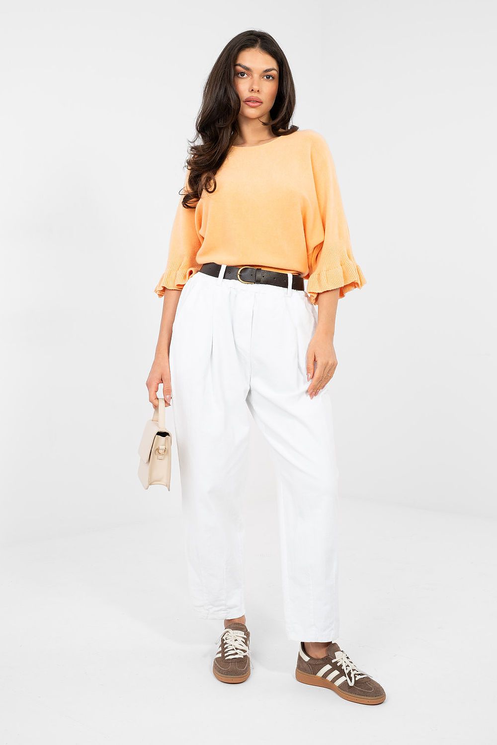  Pantalon en velours côtelé model 224384 Italy Moda 