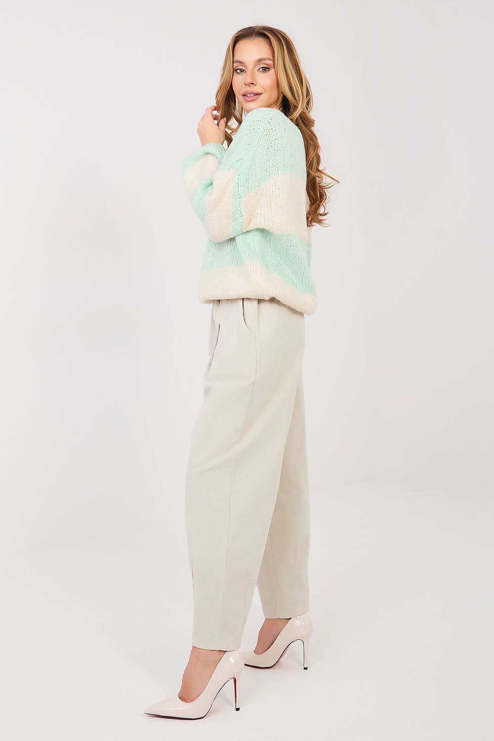  Pantalon en velours côtelé model 224386 Italy Moda 