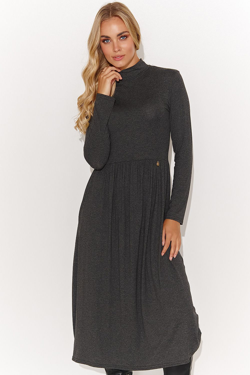  Robe de jour model 185228 Makadamia 