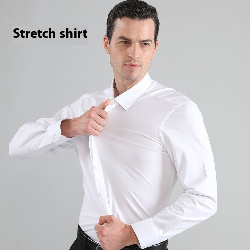 Chemise à manches longues pour homme entièrement élastique