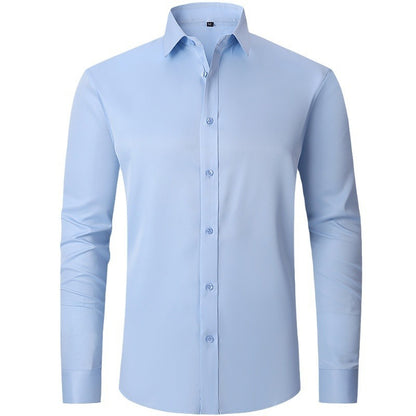 Chemise à manches longues pour homme entièrement élastique