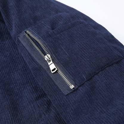 Veste ample en coton à revers pour homme