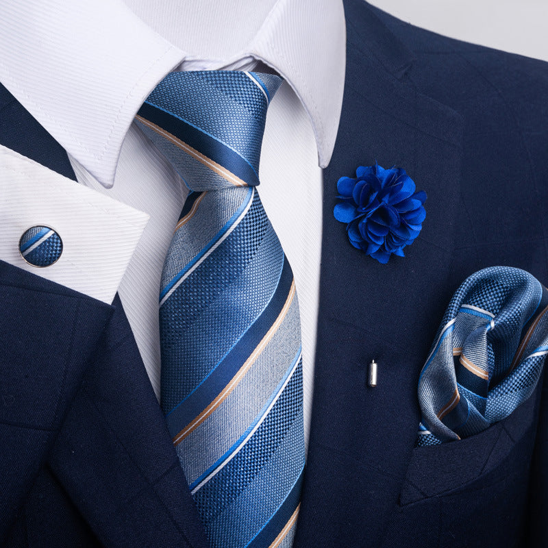 Ensemble cravate et pochette pour homme