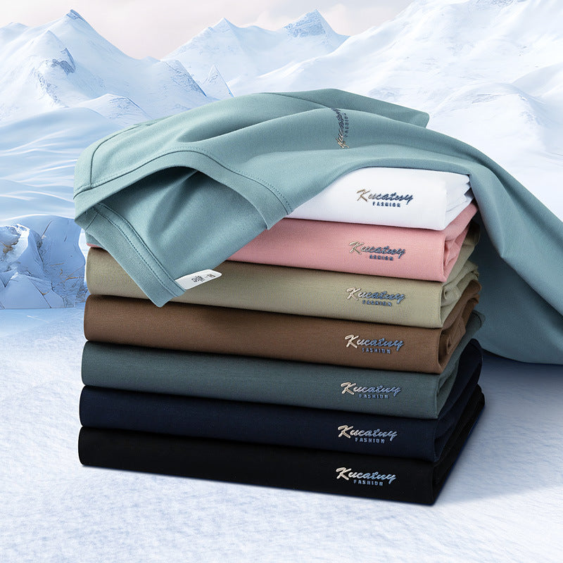 T-shirt à col rond en coton ICE antibactérien homme